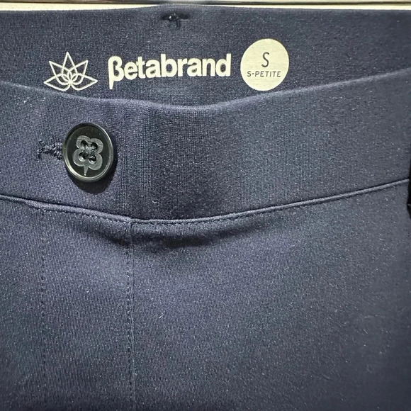Betabrand mini flare dress pants navy size SP NWOT - Picture 3 of 6